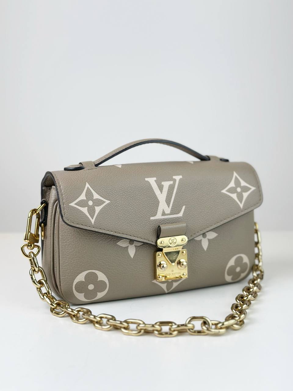 LOUIS VUITTON POCHETTE EAST WEST METIS MONOGRAM EMPREINTE CROSSBODY BAG