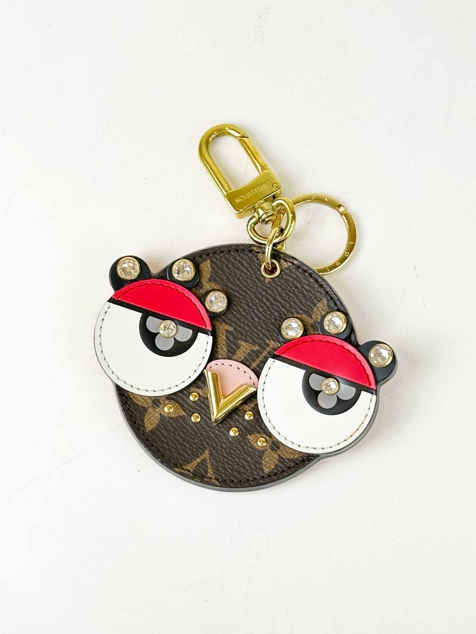 LOUIS VUITTON MONOGRAM ANIMAL FACES BIRD BAG CHARM