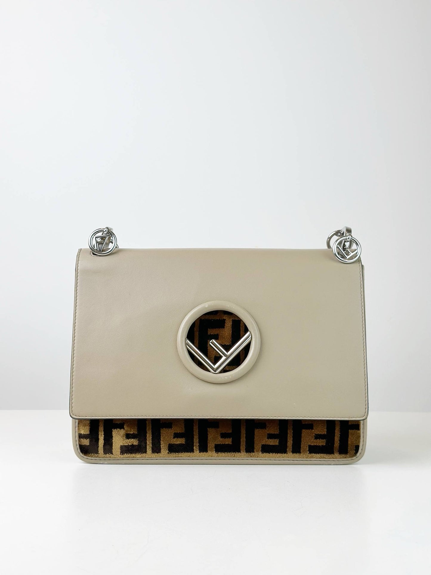 FENDI ZUCCA FF KAN MEDIUM CROSSBODY BAG