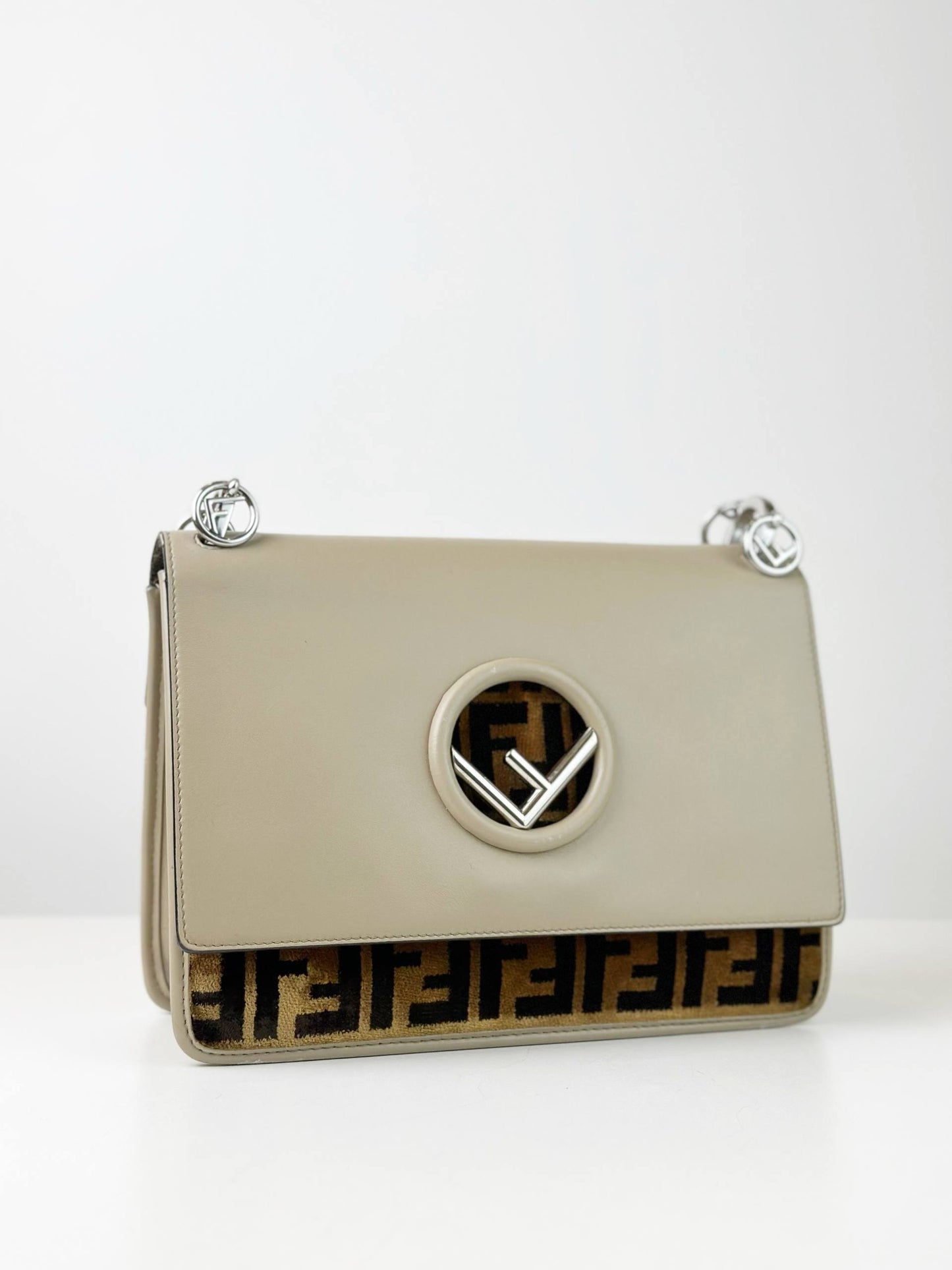 FENDI ZUCCA FF KAN MEDIUM CROSSBODY BAG