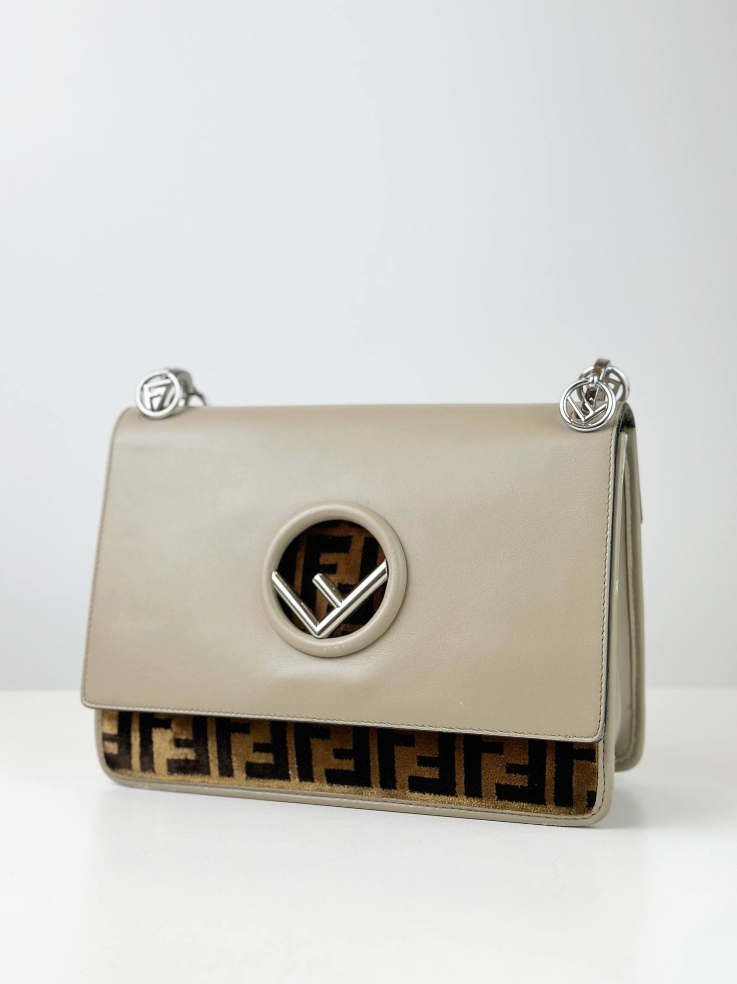 FENDI ZUCCA FF KAN MEDIUM CROSSBODY BAG