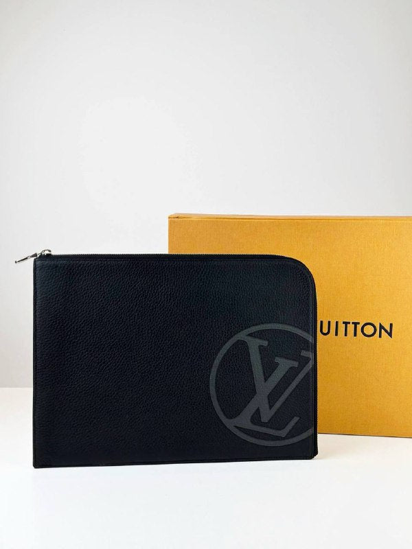 LOUIS VUITTON CIRCLE BAG POCHETTE JOULE GM BLACK CLUTCH