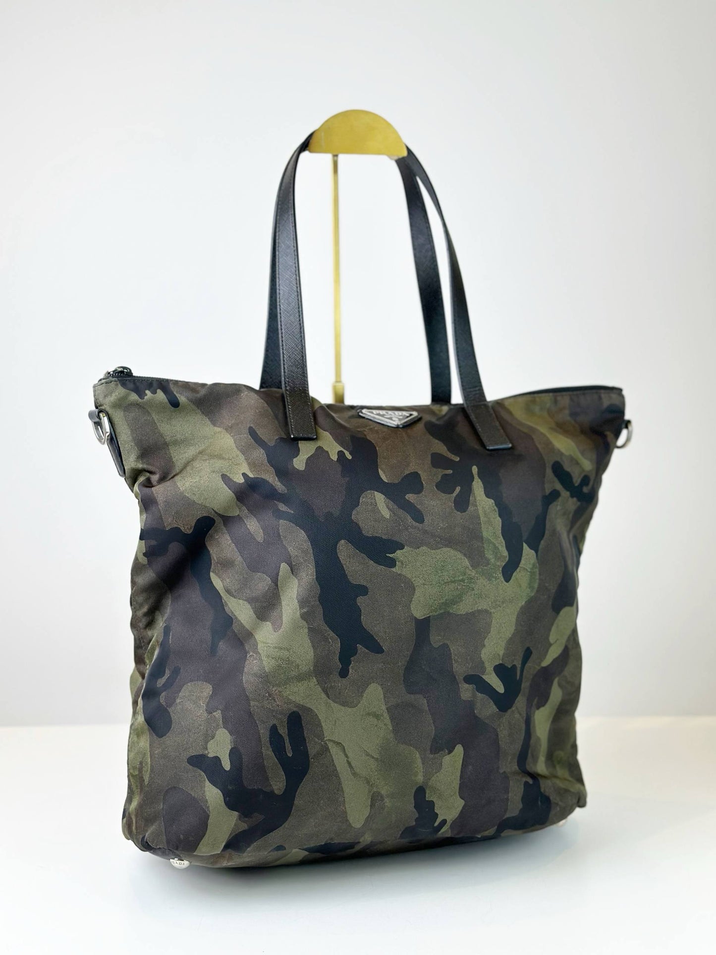PRADA TESSUTO CAMOUFLAGE TOTE BAG