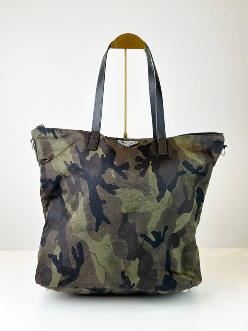 PRADA TESSUTO CAMOUFLAGE TOTE BAG
