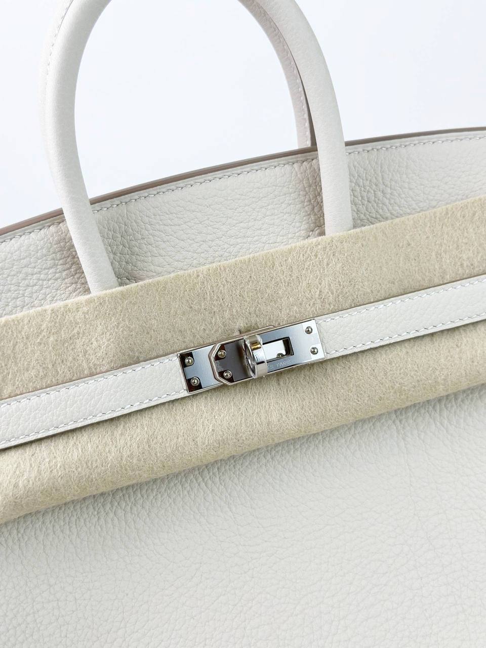 HERMES BIRKIN 25 CRAIE HANDBAG PHW