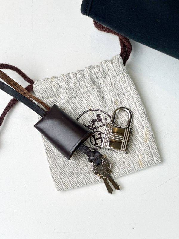 HERMES HERBAG ZIP 31 TOILE BAG