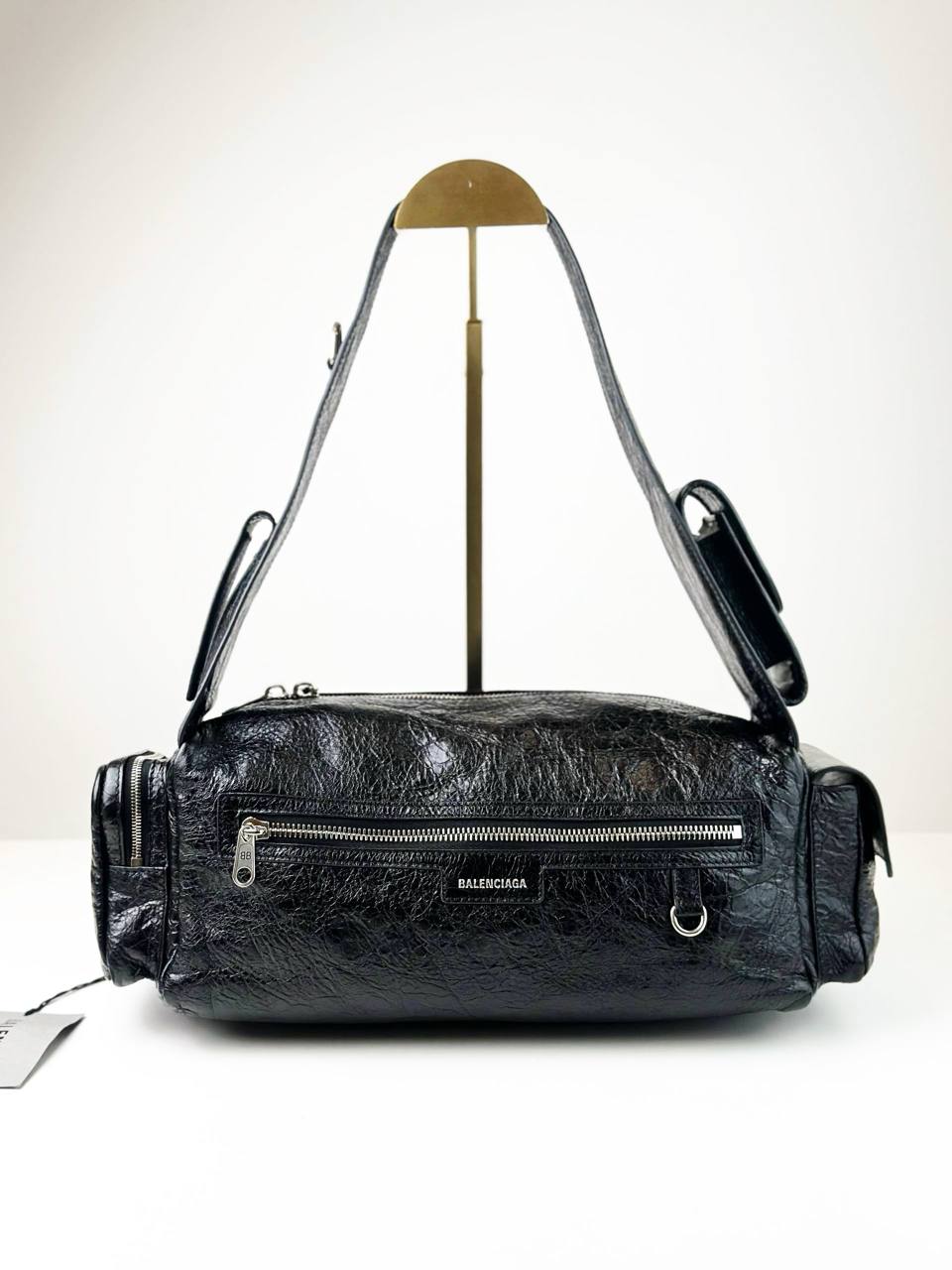 BALENCIAGA SUPERBUSY SMALL SLING BLACK SHOULDER BAG