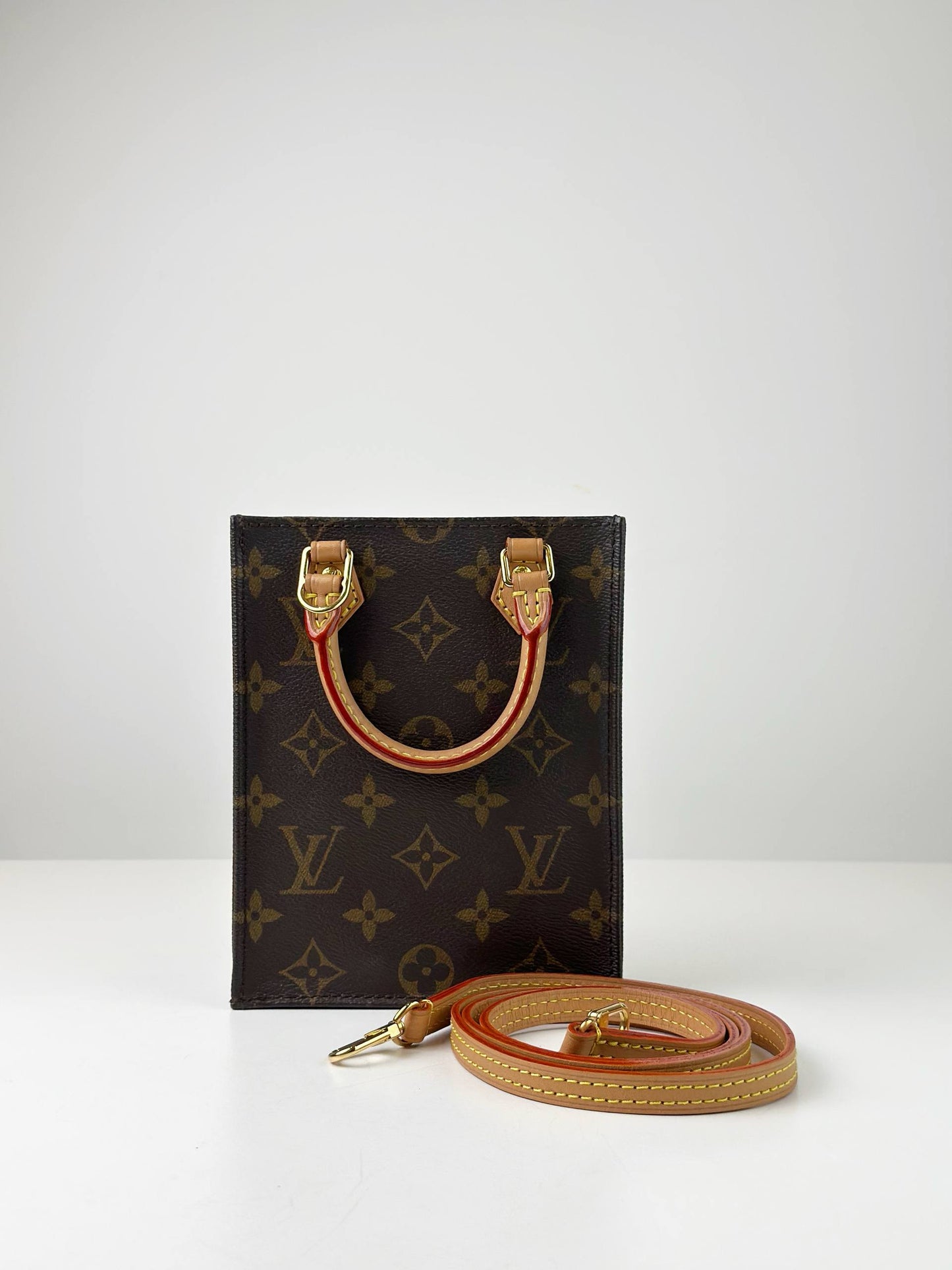 LOUIS VUITTON MONOGRAM PETIT SAC PLAT CROSSBODY BAG