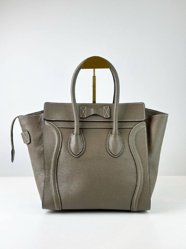 CELINE MICRO LUGGAGE GREY HANDBAG