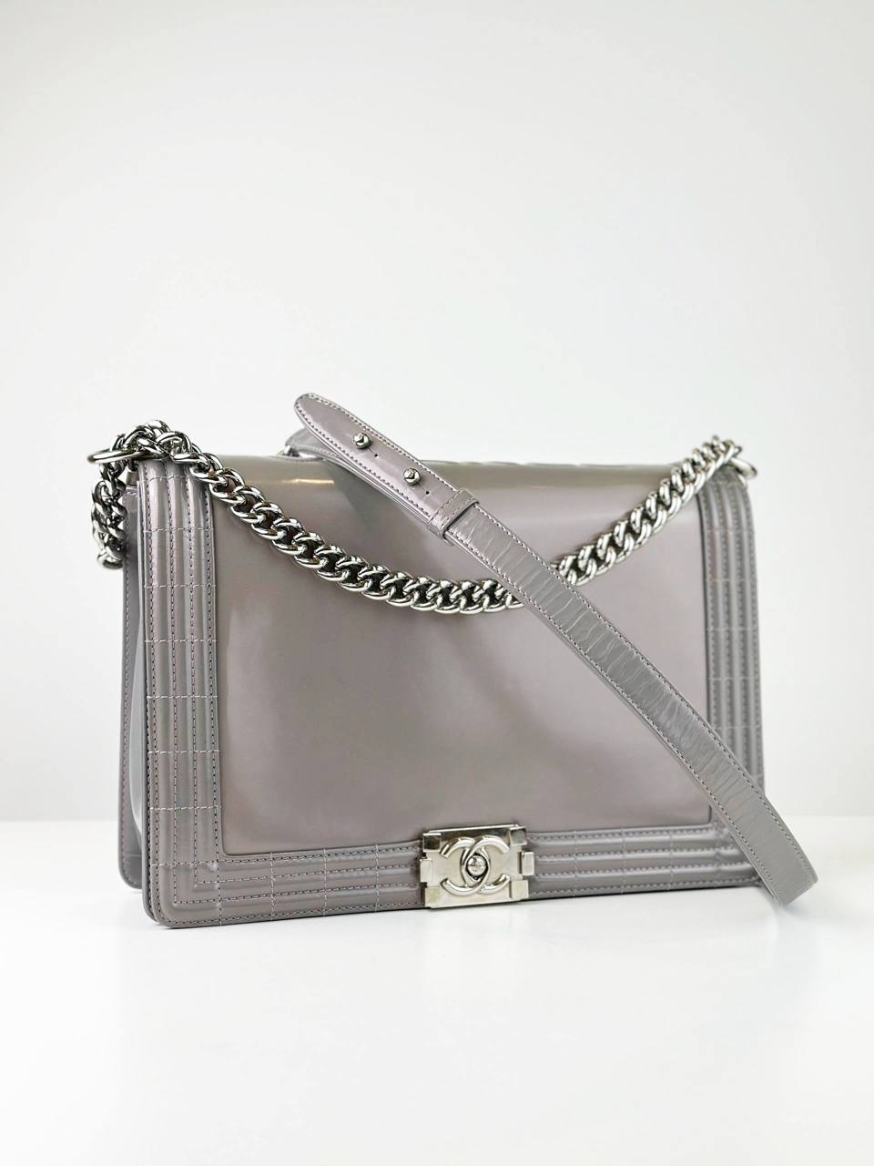CHANEL PEARK PINK REVERSO BOY FLAP BAG