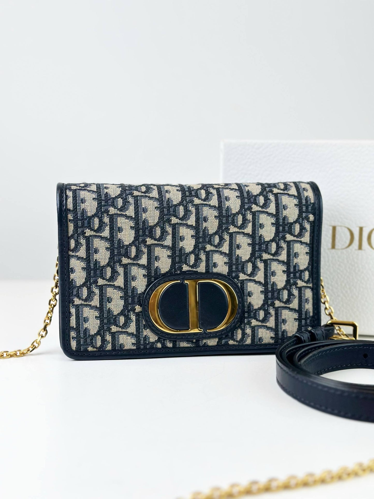 DIOR OBLIQUE MONTAIGNE 2 WAY POUCH BELT BAG CROSSBODY BAG