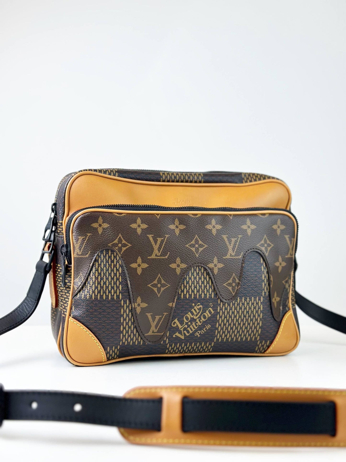 LOUIS VUITTON X NIGO DAMIER EBENE MONOGRAM MESSENGER BAG