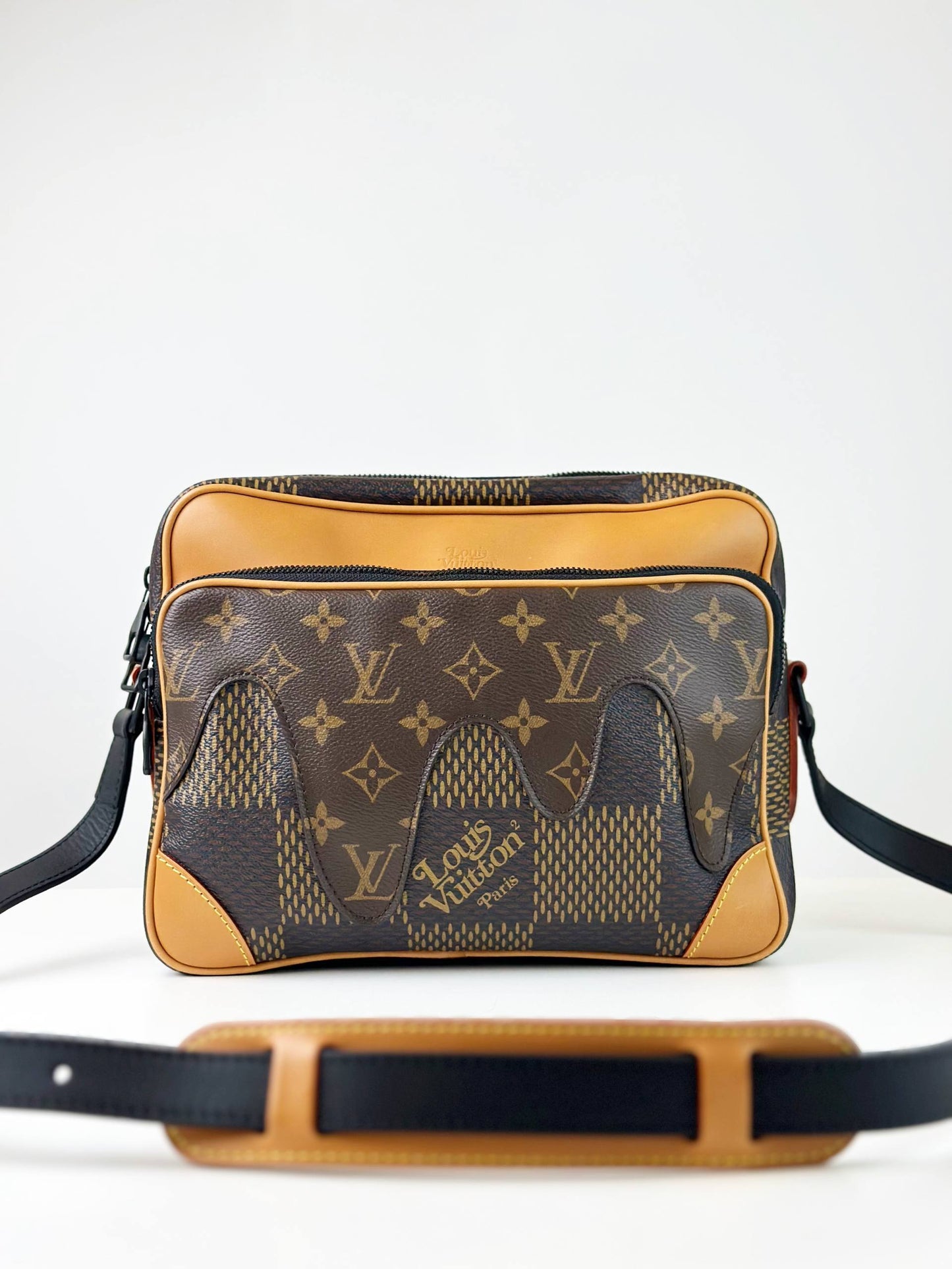 LOUIS VUITTON X NIGO DAMIER EBENE MONOGRAM MESSENGER BAG