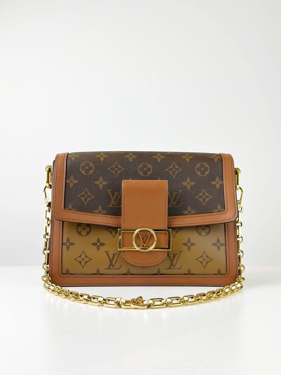 LOUIS VUITTON DAUPHINE MM REVERSE MONOGRAM SHOULDER BAG