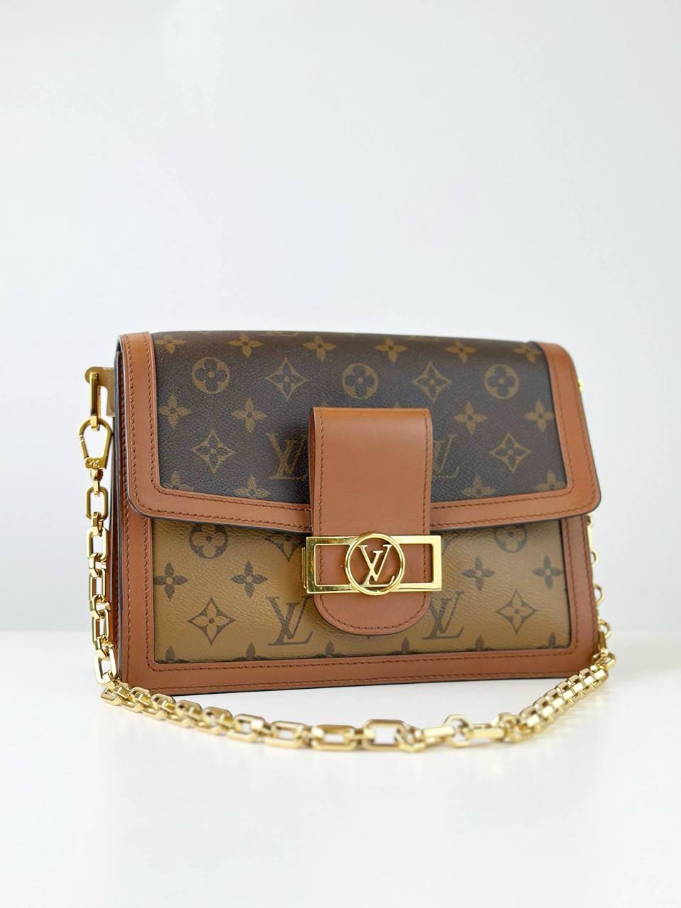 LOUIS VUITTON DAUPHINE MM REVERSE MONOGRAM SHOULDER BAG