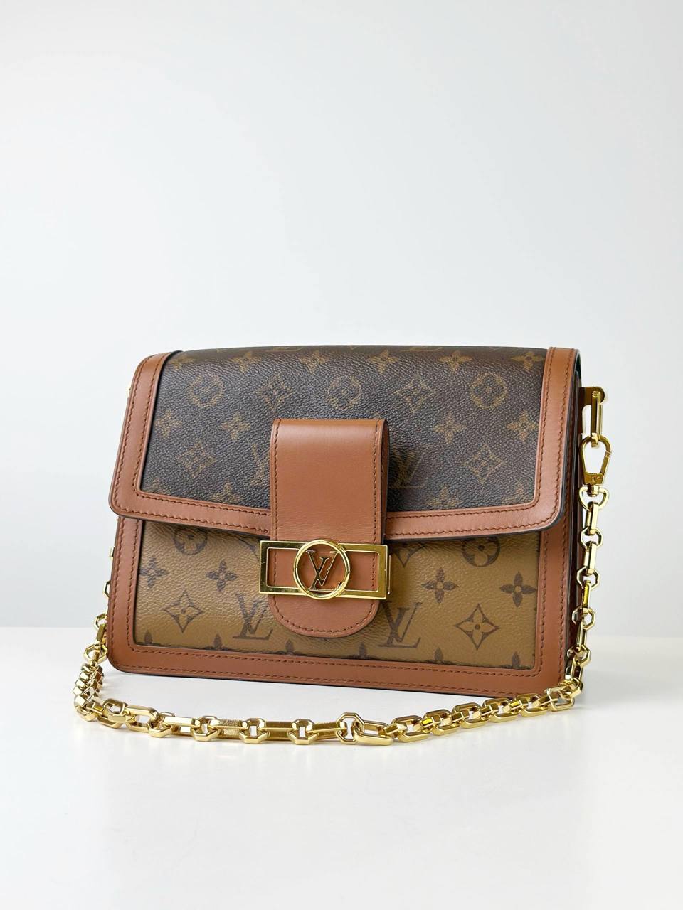 LOUIS VUITTON DAUPHINE MM REVERSE MONOGRAM SHOULDER BAG