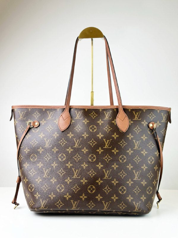 LOUIS VUITTON NEVERFULL MM INSIDE OUT TOTE BAG WITH POUCH