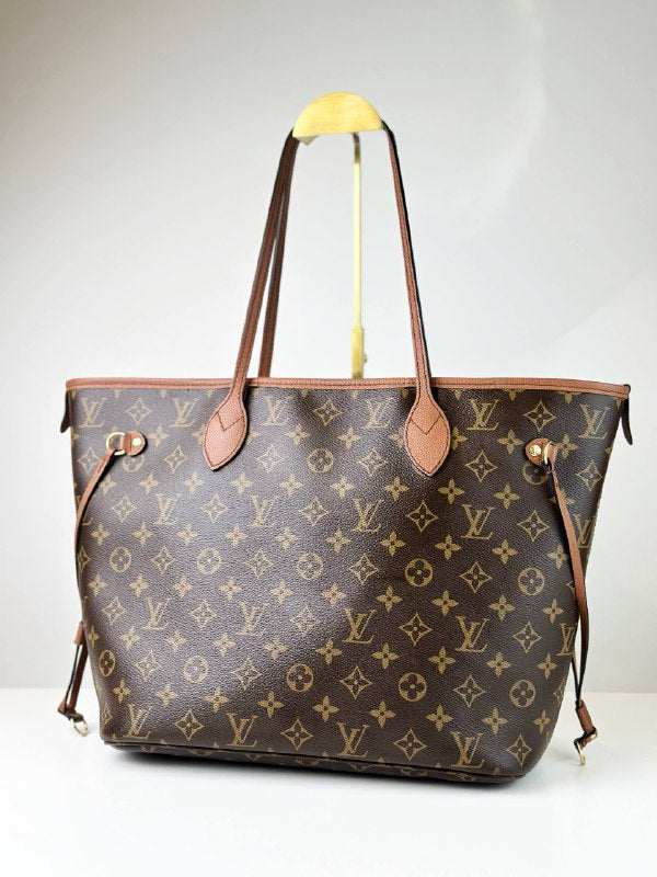 LOUIS VUITTON NEVERFULL MM INSIDE OUT TOTE BAG WITH POUCH