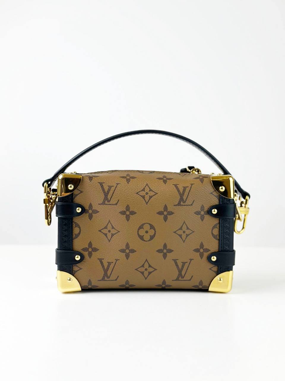 LOUIS VUITTON SIDE TRUNK PM REVERSE MONOGRAM CROSSBODY BAG