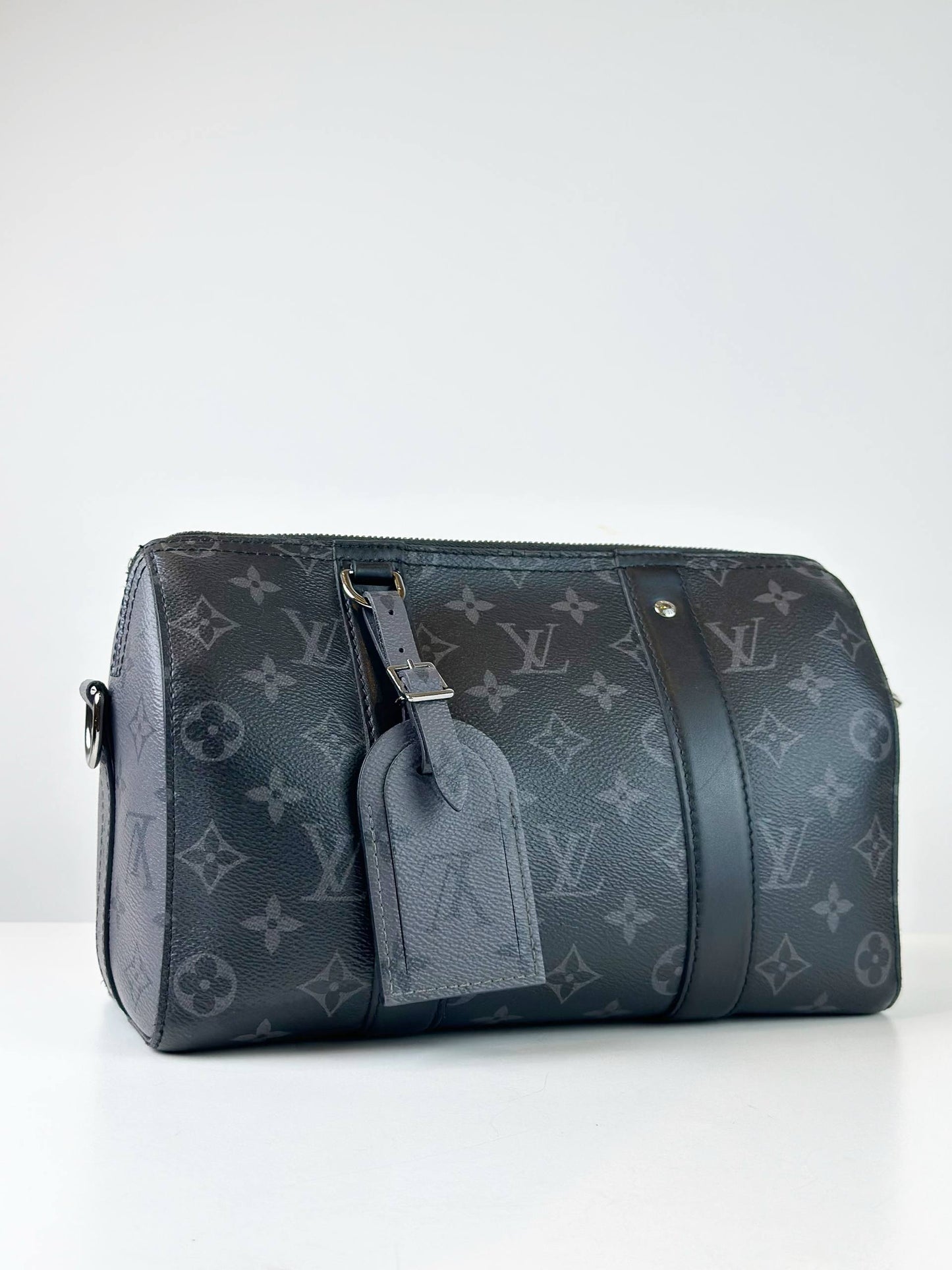 LOUIS VUITTON CITY KEEPALL 27 BLACK CROSSBODY BAG