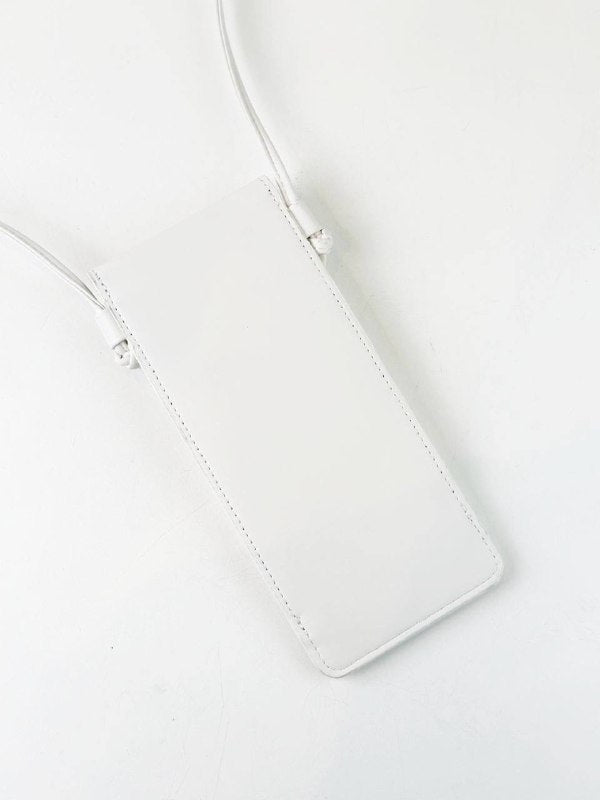 CELINE WHITE POUCH CROSSBODY BAG