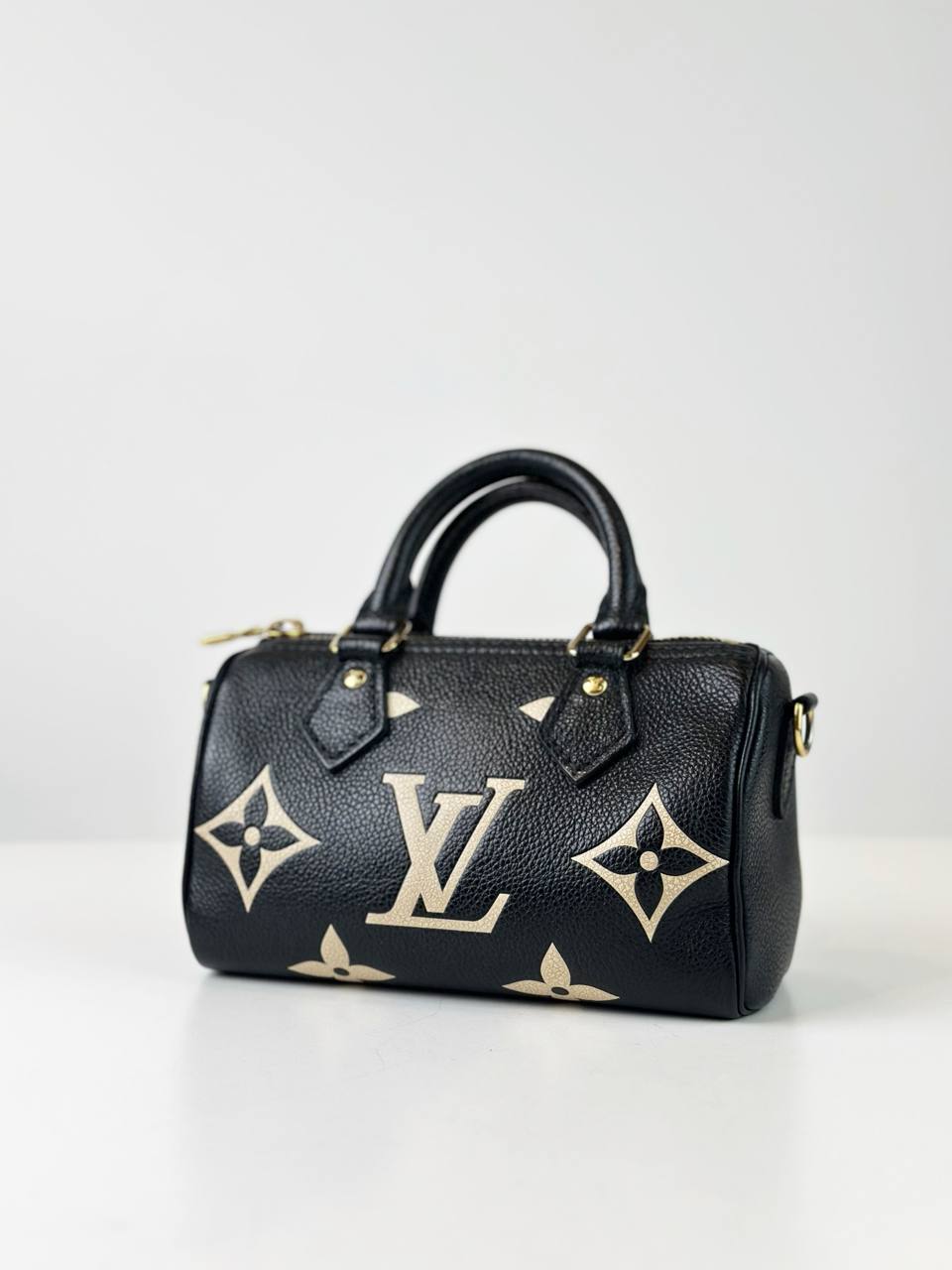 LOUIS VUITTON NANO SPEEDY BICOLOR CROSSBODY BAG