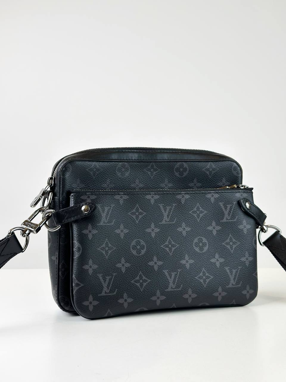 LOUIS VUITTON TRIO MONOGRAM ECLIPSE DUO MESSENGER BAG