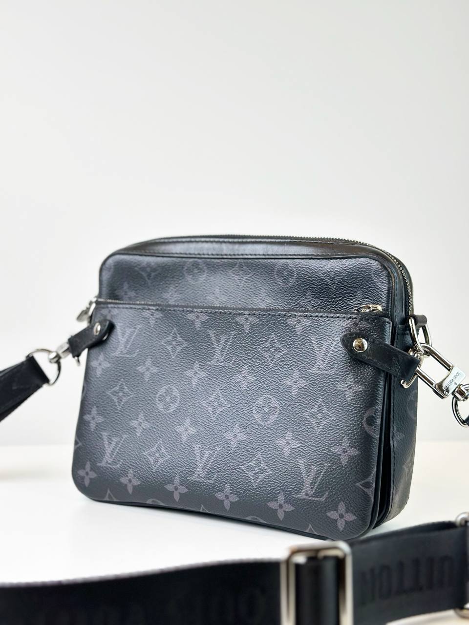 LOUIS VUITTON TRIO MONOGRAM ECLIPSE DUO MESSENGER BAG