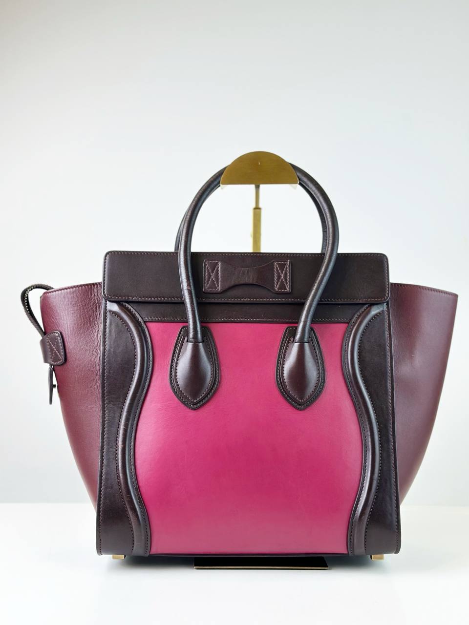 CELINE TRICOLOR MICRO LUGGAGE HANDBAG