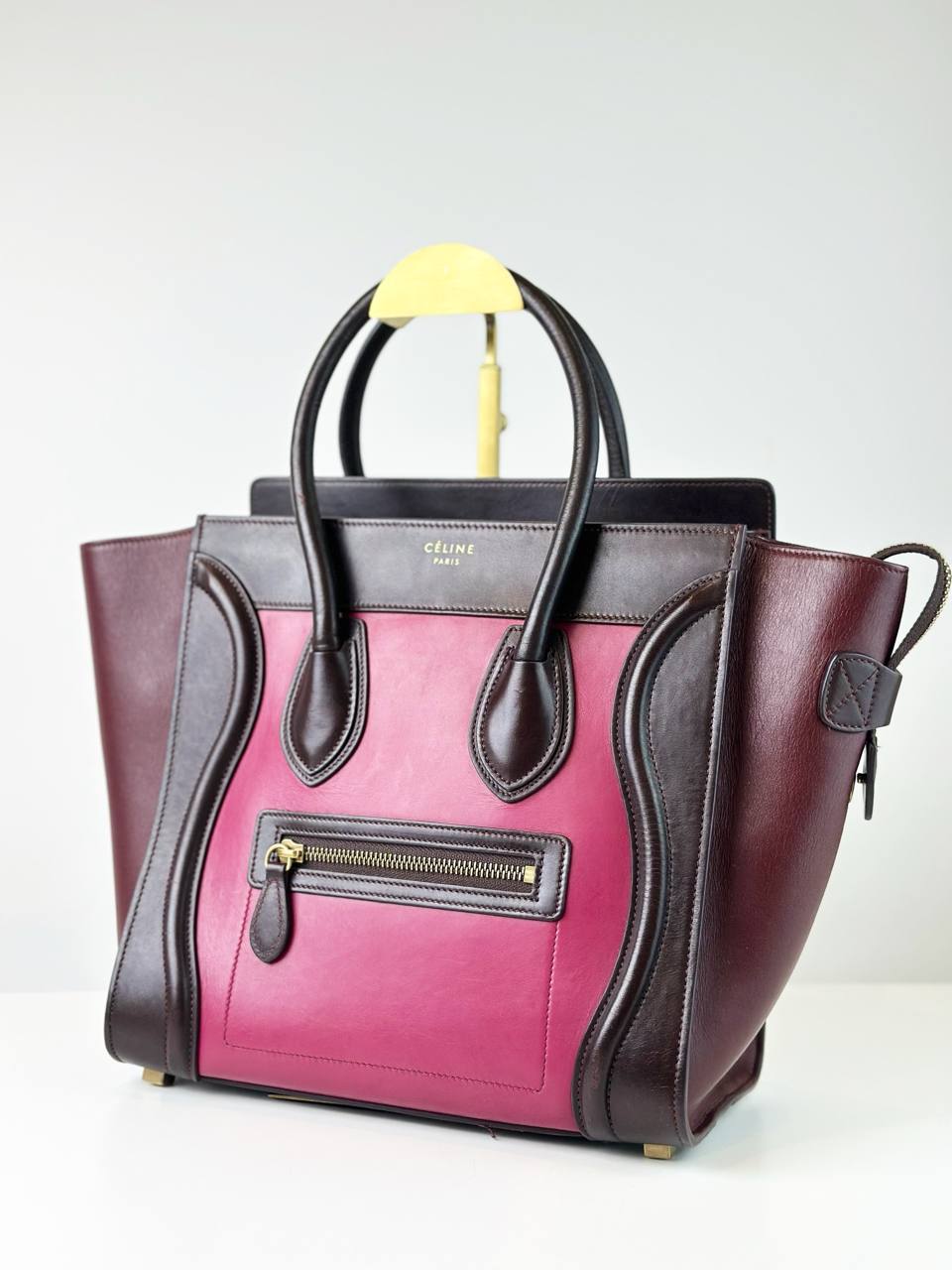 CELINE TRICOLOR MICRO LUGGAGE HANDBAG