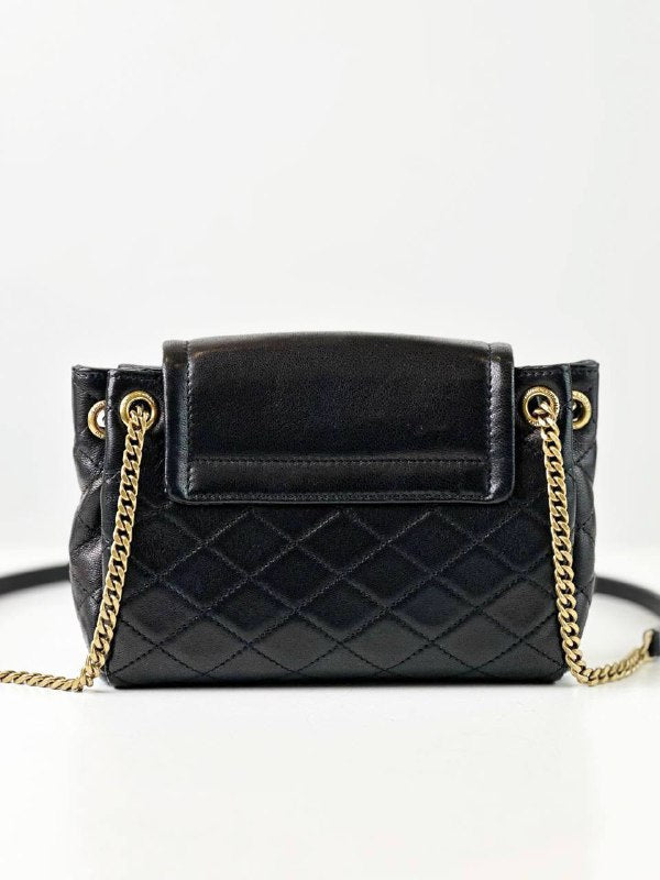 YSL MINI NOLITA BLACK CROSSBODY BAG GHW