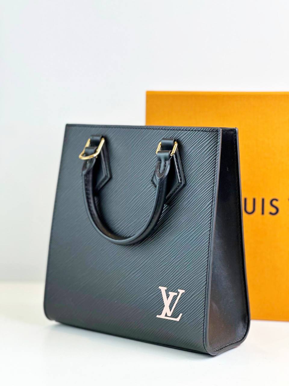 LOUIS VUITTON SAC PLAT BB BLACK EPI LEATHER CROSSBODY BAG