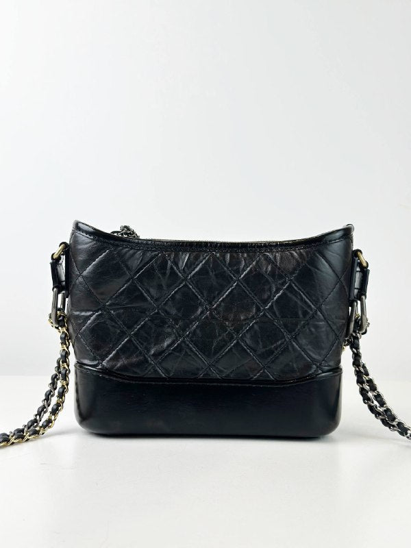 CHANEL GABRIELLE HOBO BLACK SMALL SHOULDER BAG