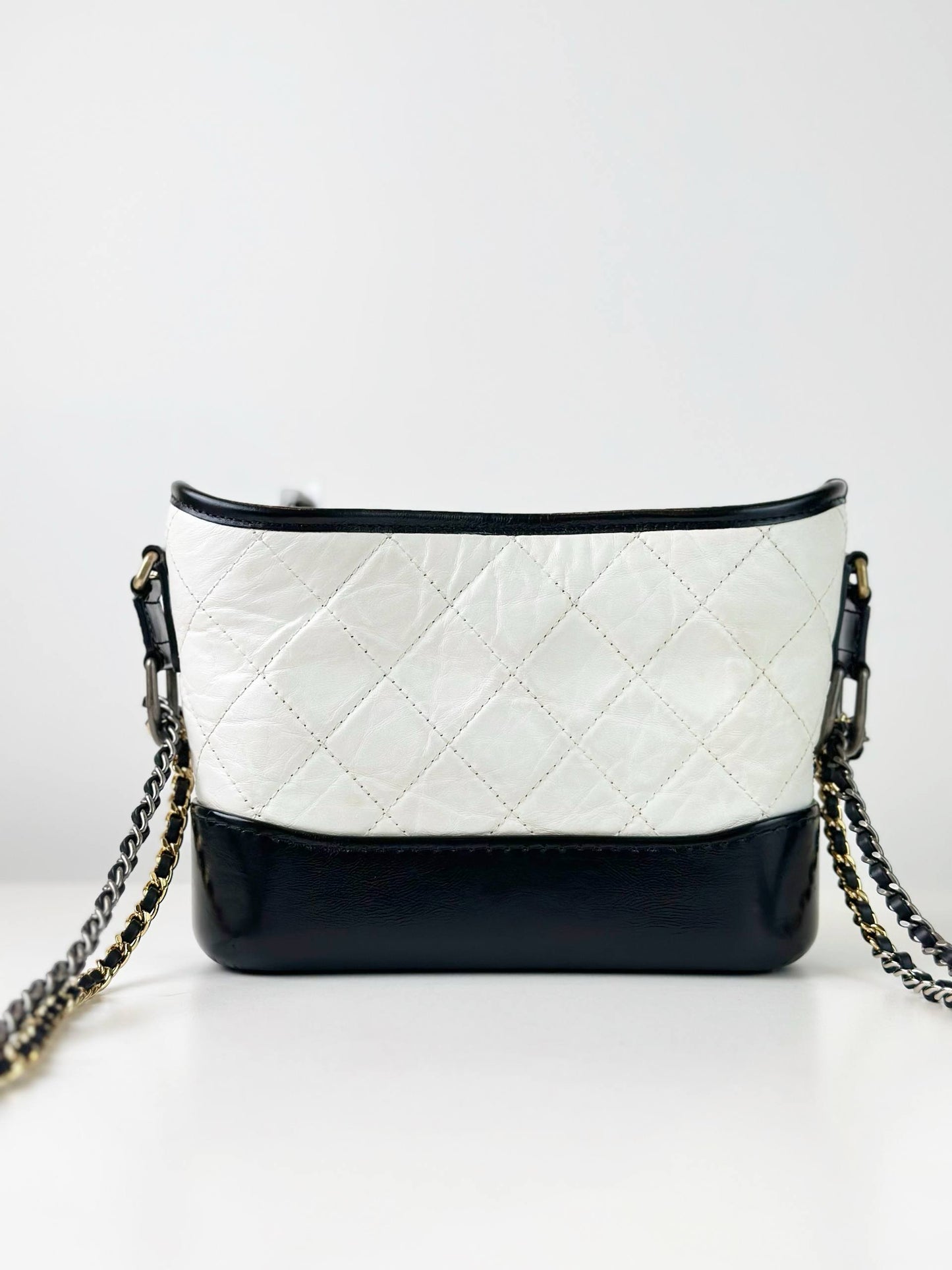 CHANEL GABRIELLE HOBO WHITE SMALL SHOULDER BAG