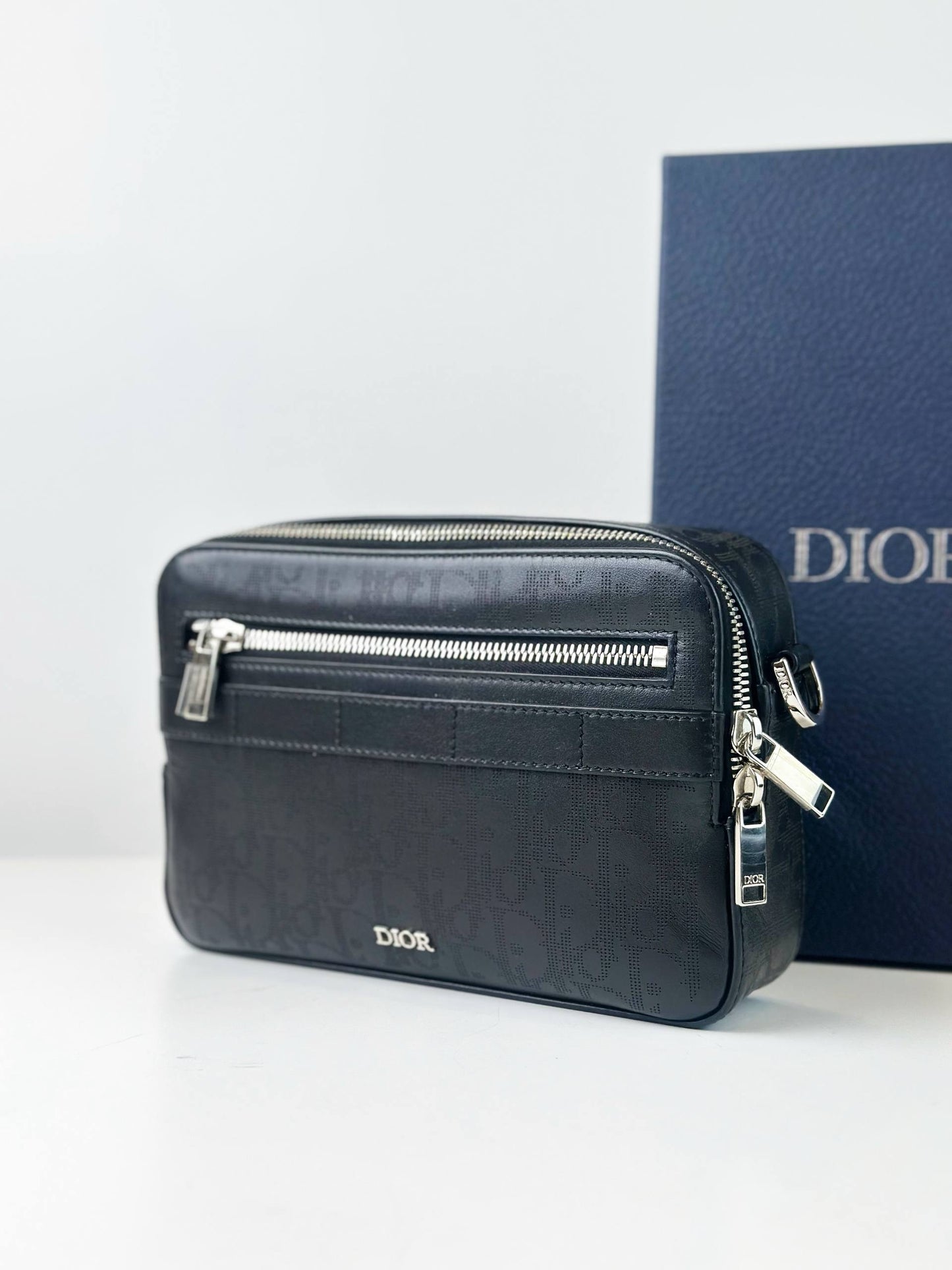 DIOR OBLIQUE BLACK SAFARI CROSSBODY BAG