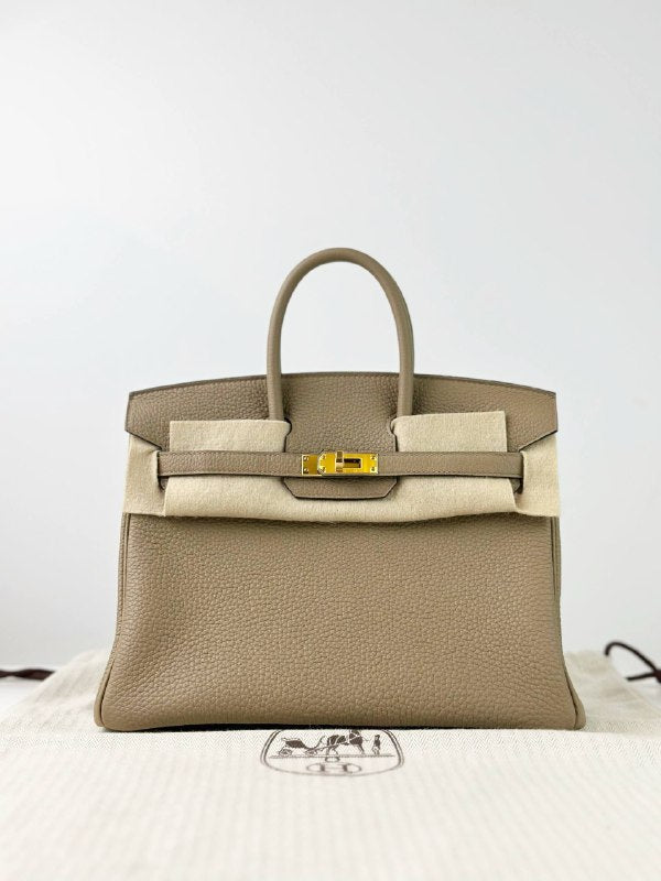 HERMES BIRKIN 25 BEIGE MARFA HANDBAG GHW