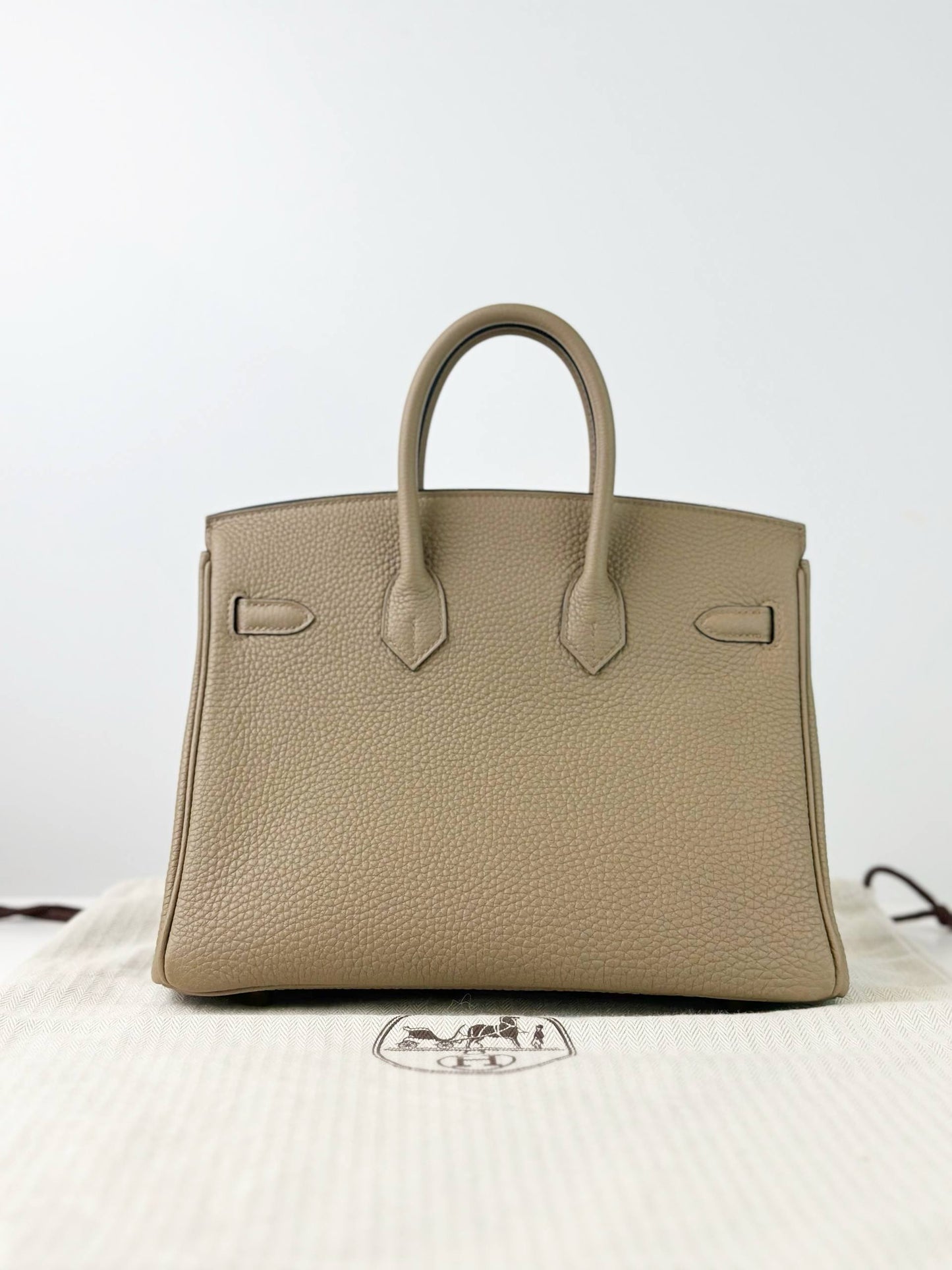 HERMES BIRKIN 25 BEIGE MARFA HANDBAG GHW