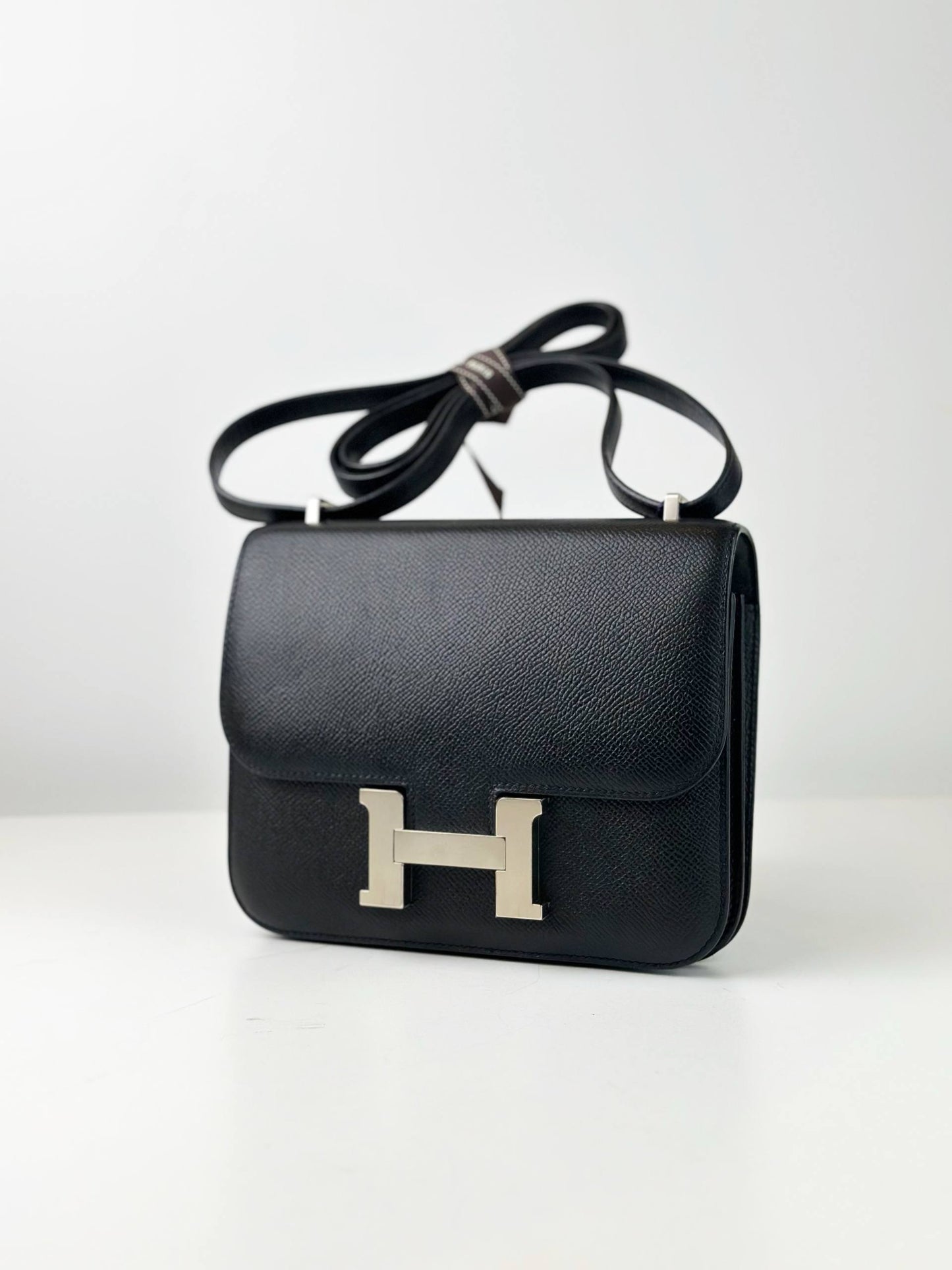 HERMES CONSTANCE 24 BLACK HANDBAG PHW
