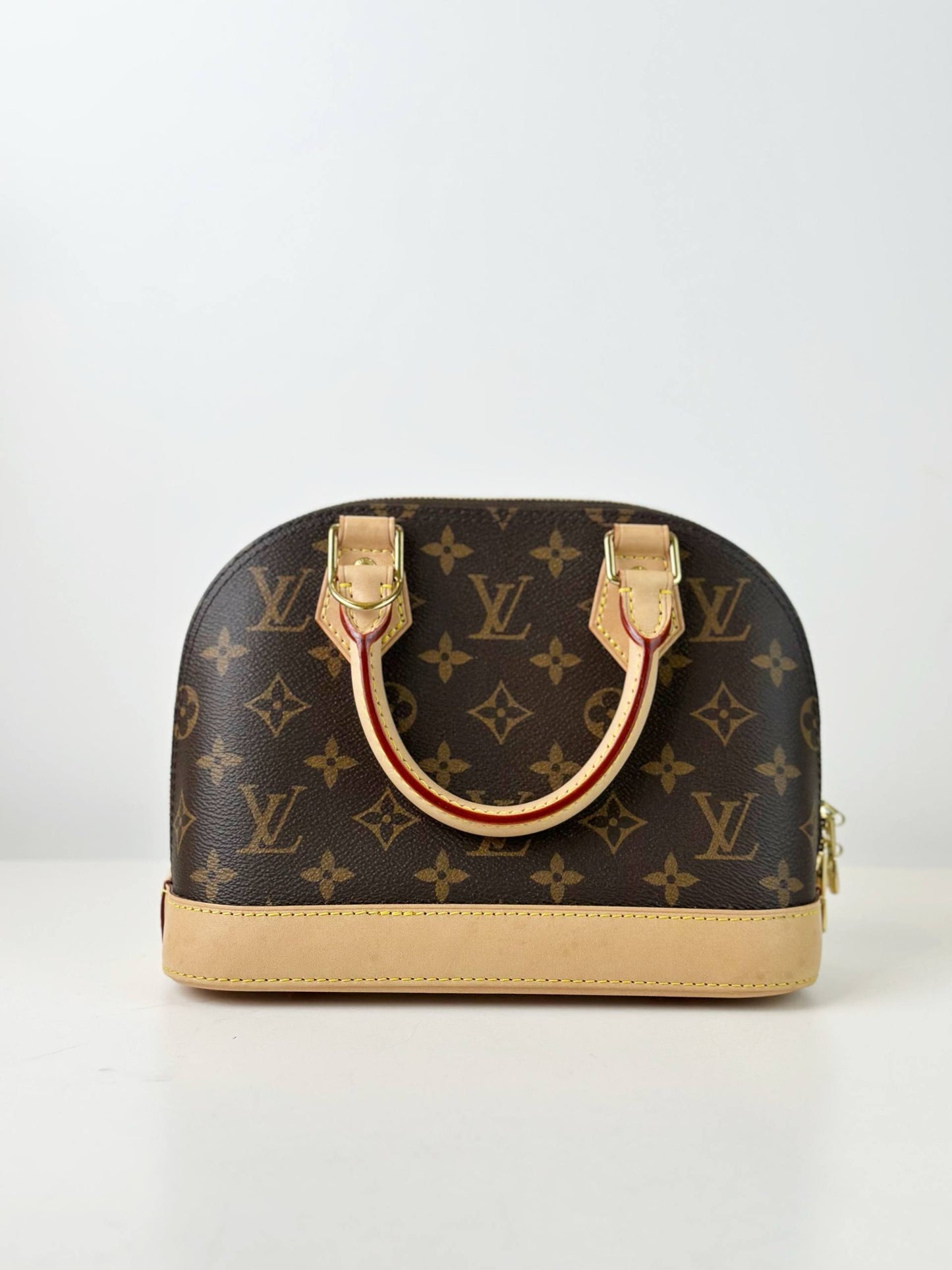 LOUIS VUITTON MONOGRAM ALMA BB HANDBAG WITH STRAP