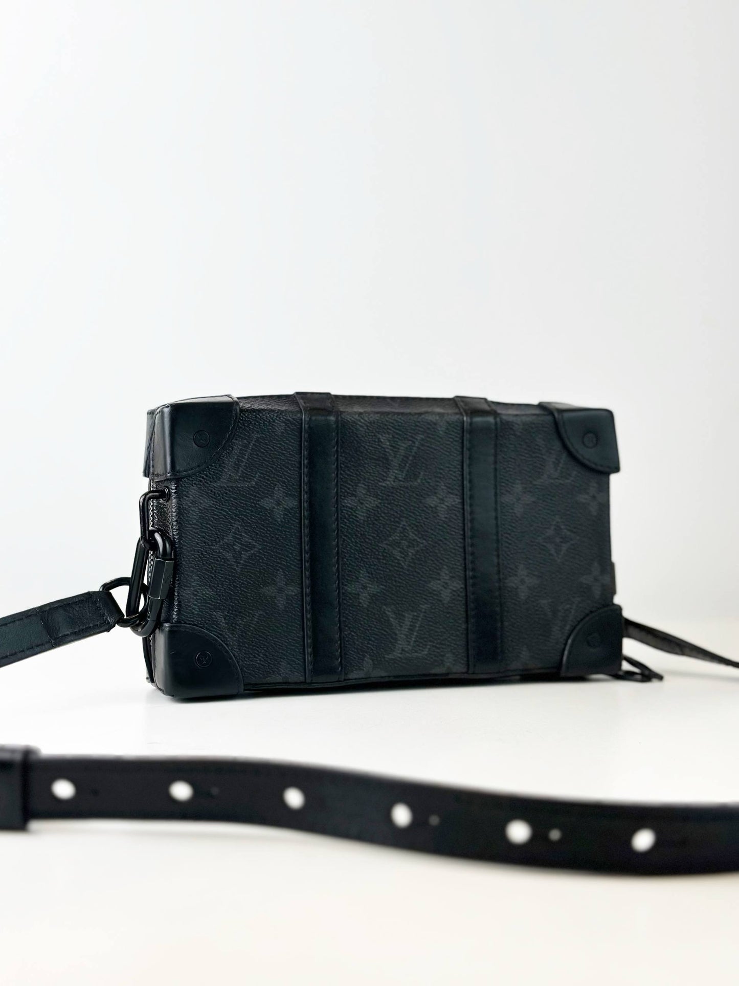 LOUIS VUITTON MONOGRAM ECLIPSE SOFT TRUNK WALLET CROSSBODY BAG
