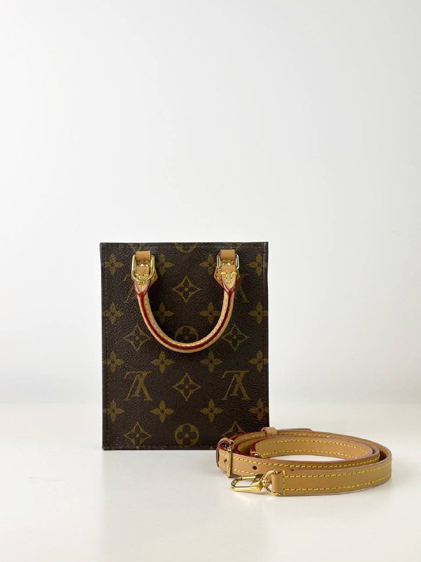 LOUIS VUITTON MONOGRAM PETIT SAC PLAT CROSSBODY BAG