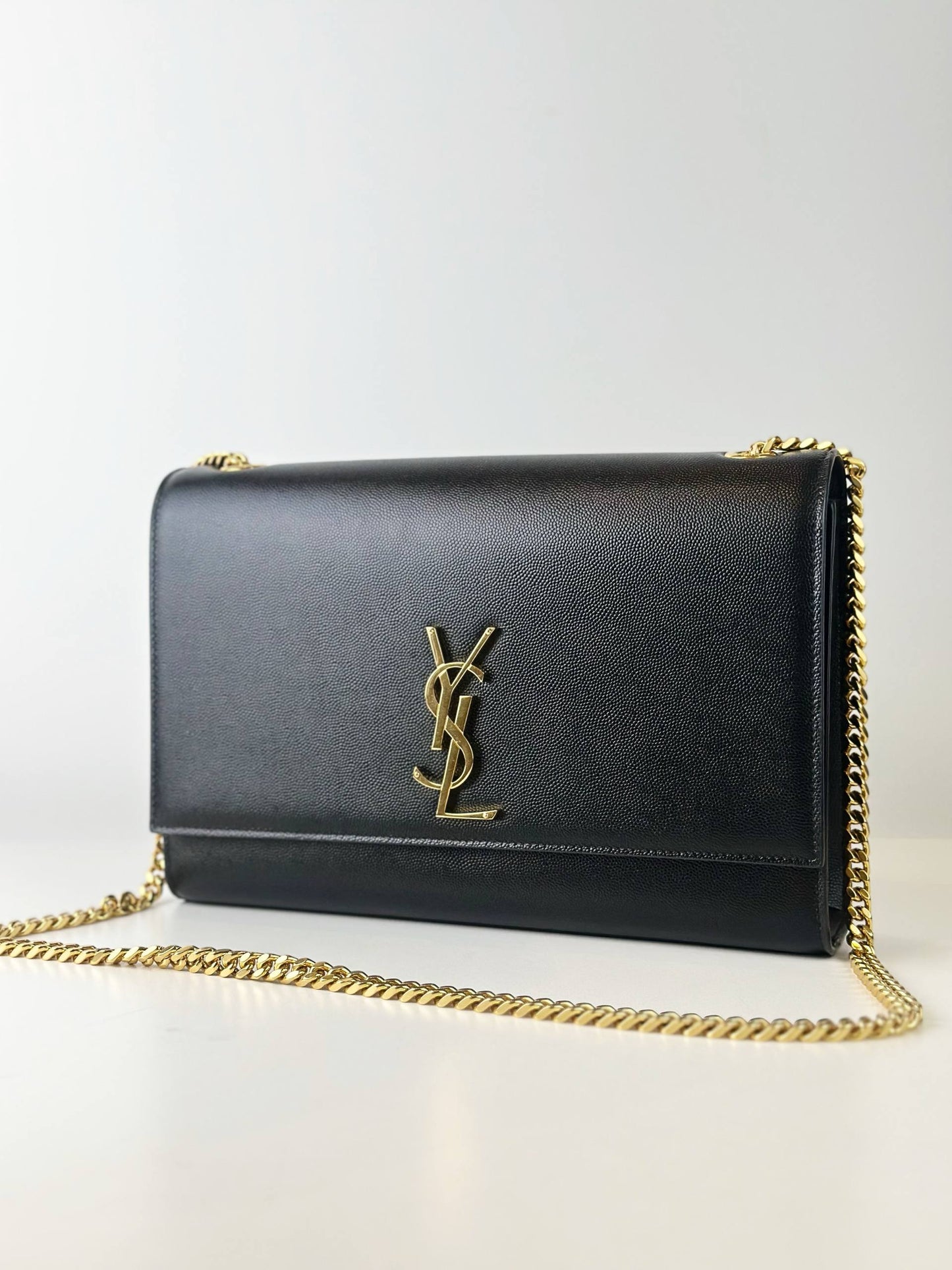 YSL KATE LARGE BLACK CROSSBODY BAG GHW