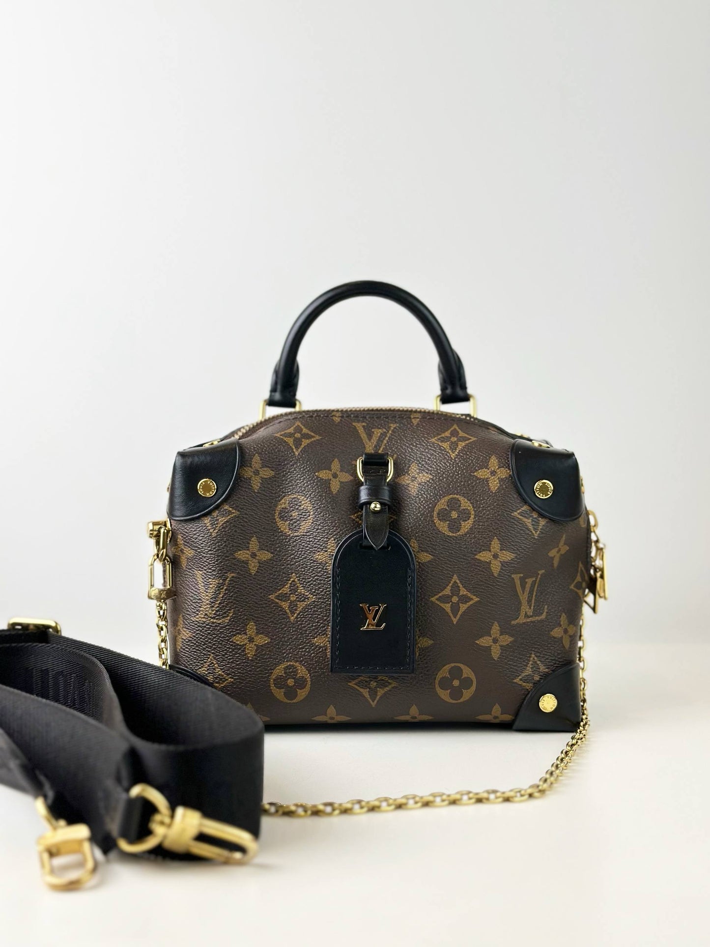 LOUIS VUITTON PETITE MALLE SOUPLE MONOGRAM CROSSBODY BAG