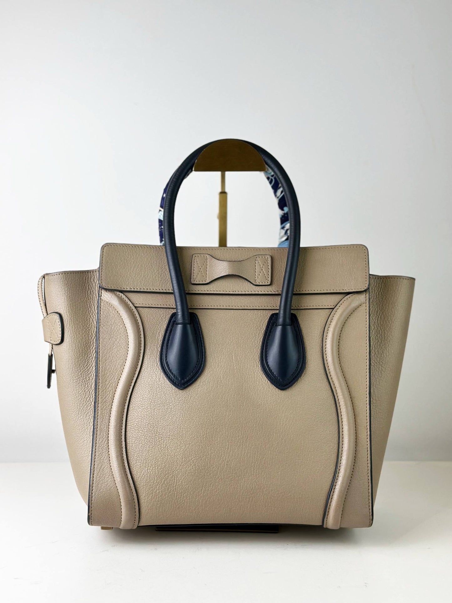 CELINE MICRO LUGGAGE GREY HANDBAG