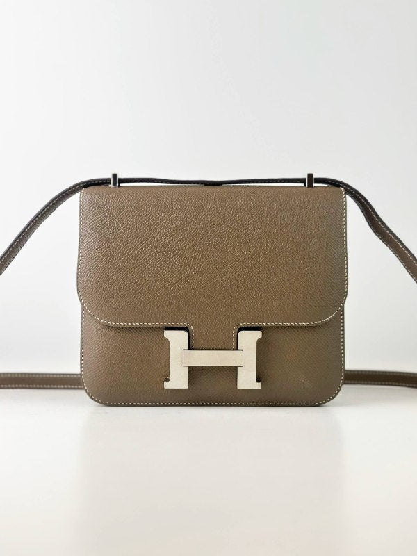 HERMES CONSTANCE 18 ETOUPE CROSSBODY BAG