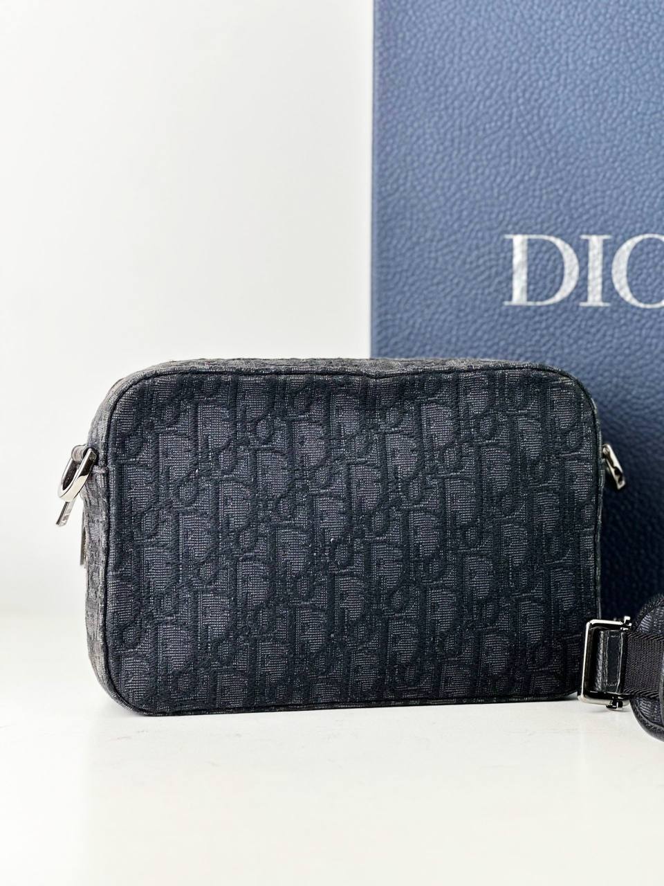 DIOR OBLIQUE BLACK SAFARI CROSSBODY BAG