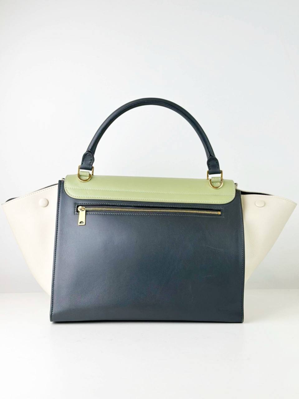 CELINE TRAPEZE TRICOLOR HANDBAG WITH STRAP