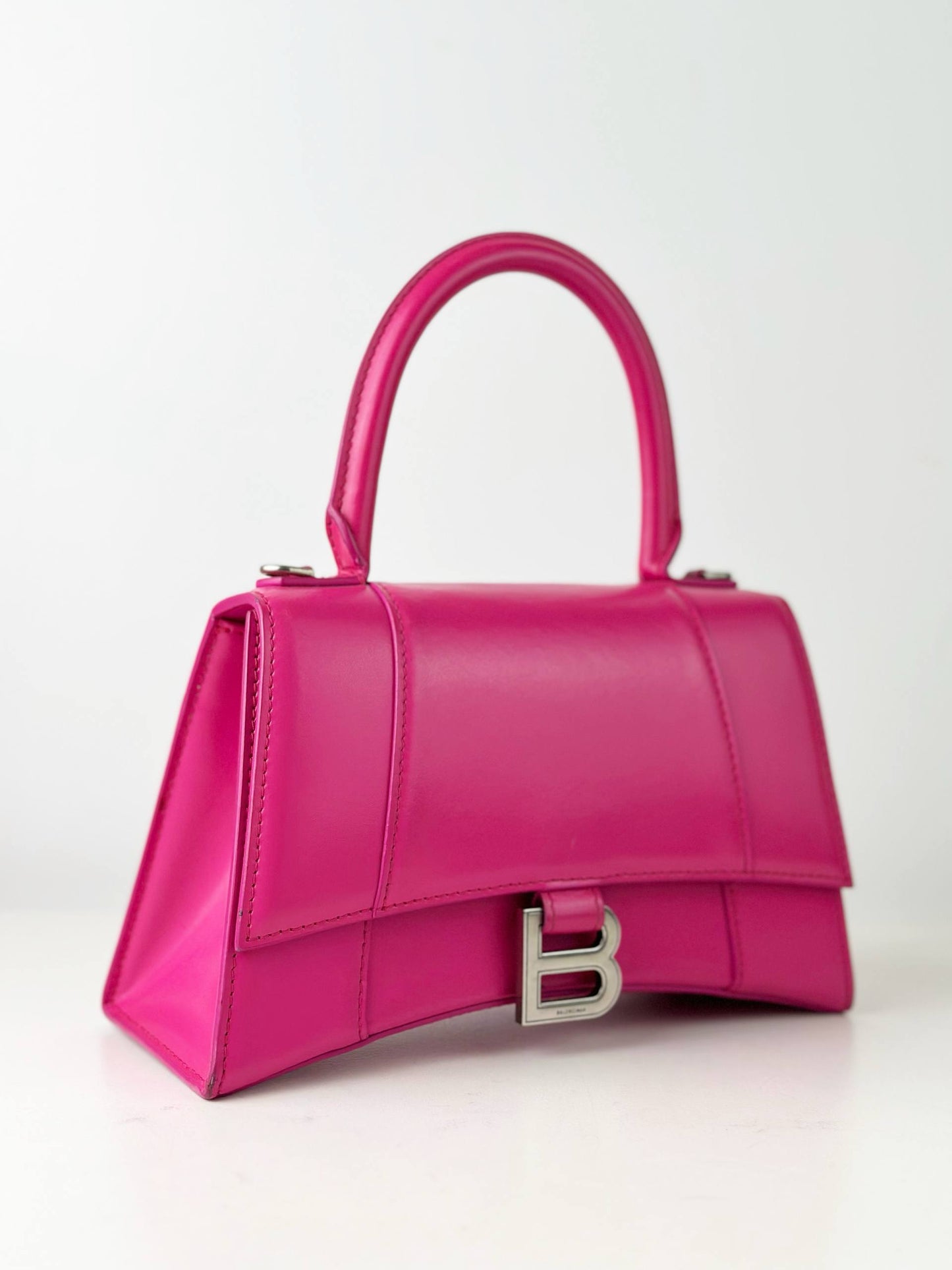 BALENCIAGA HOURGLASS S PINK CROSSBODY BAG SHW