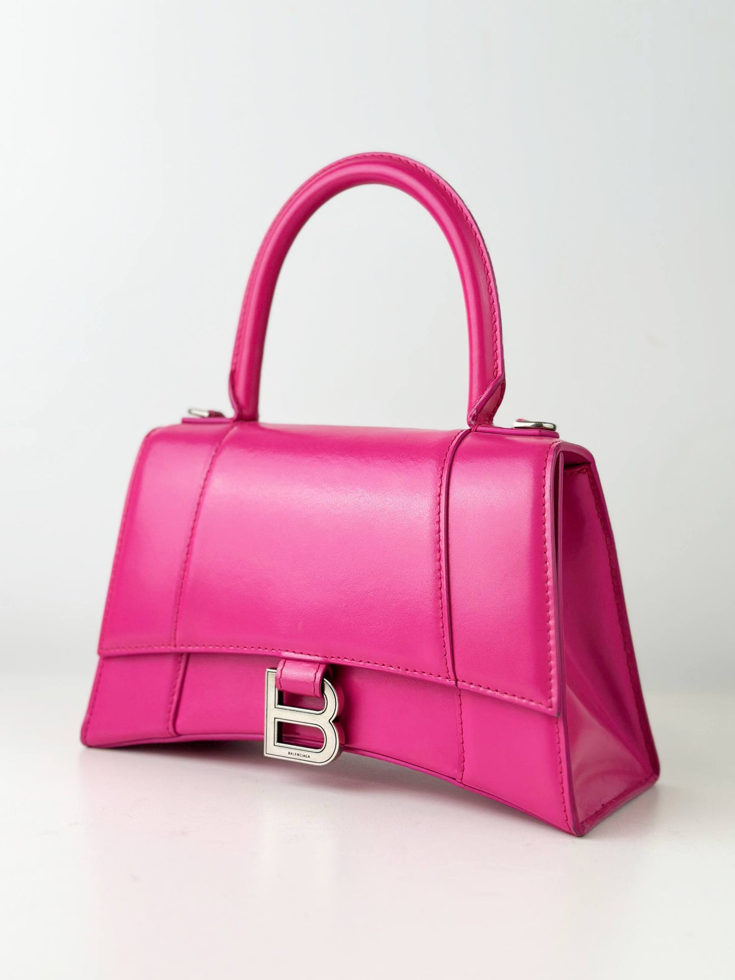BALENCIAGA HOURGLASS S PINK CROSSBODY BAG SHW