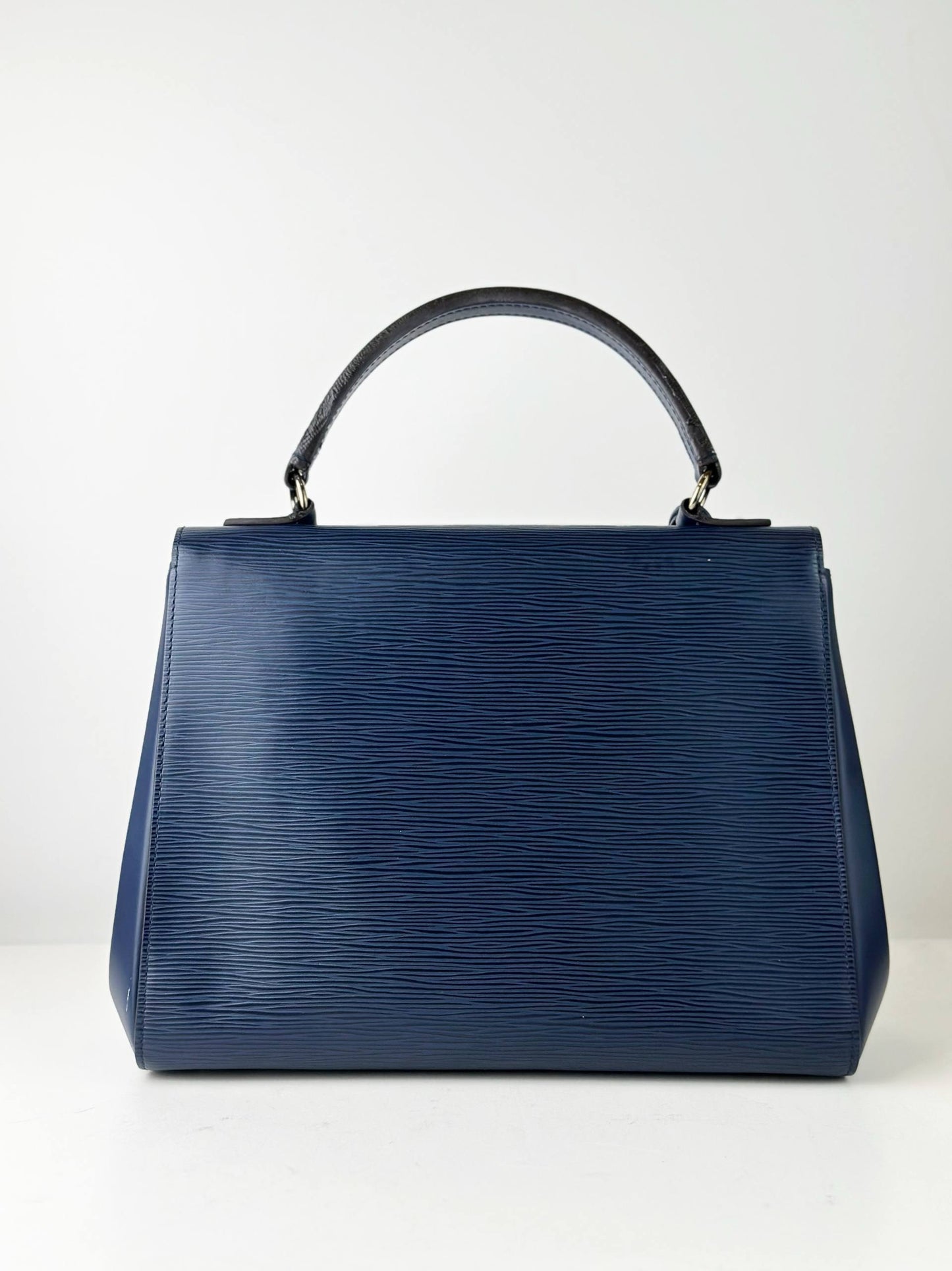 LOUIS VUITTON CLUNY MM BLUE EPI LEATHER HANDBAG WITH STRAP